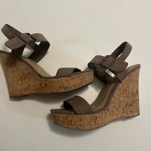 Brown STEVE MADDEN Wedge Sandals